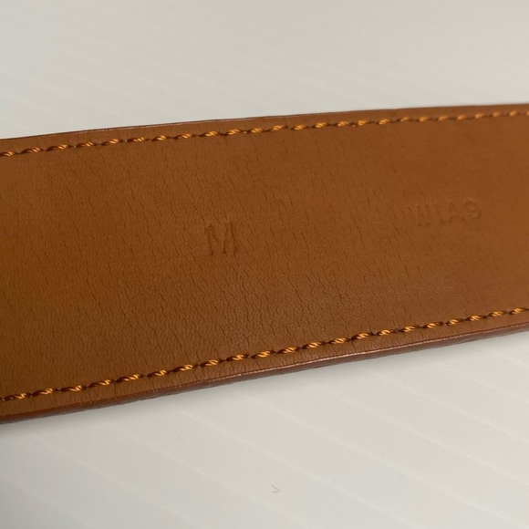 Brand New Brooks Brothers Women’s Wide Leather Belt Made in Italy Medium - Picture 7 of 9